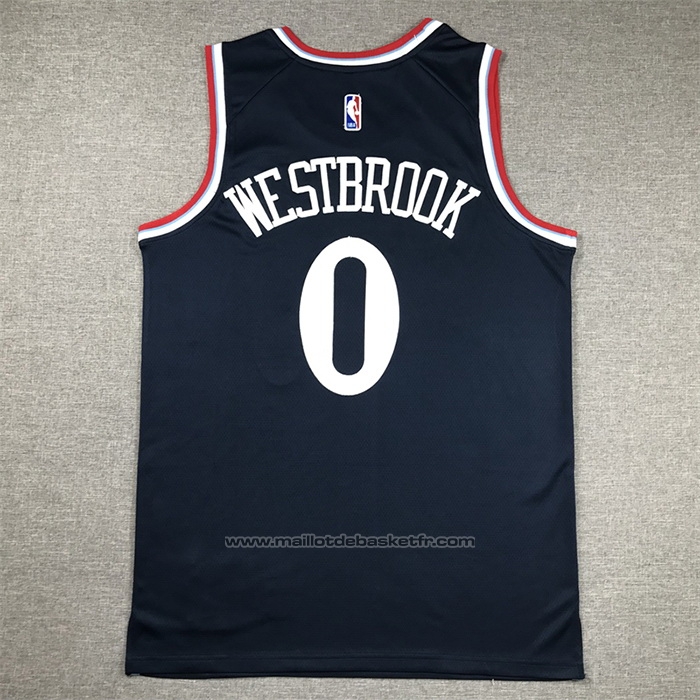 Maillot Los Angeles Clippers Russell Westbrook #0 Icon 2024-25 Bleu